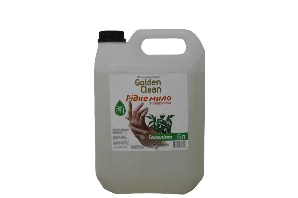 Мило рідке антибактеріальне евкаліпт Golden Clean 5 л